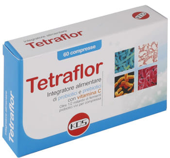 Integratore Tetraflor KOS probiotici e vitamina C, 60 compresse