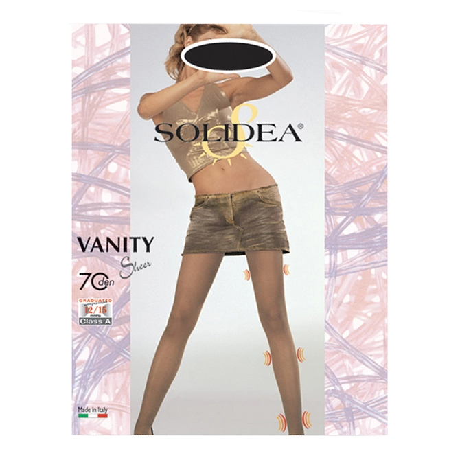 Vanity 70 Sheer Collant Vita Bassa Nero 4 L