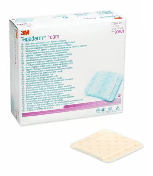 MEDICAZIONE IN SCHIUMA NON ADESIVA TEGADERM FOAM CM10X10 10 PEZZI