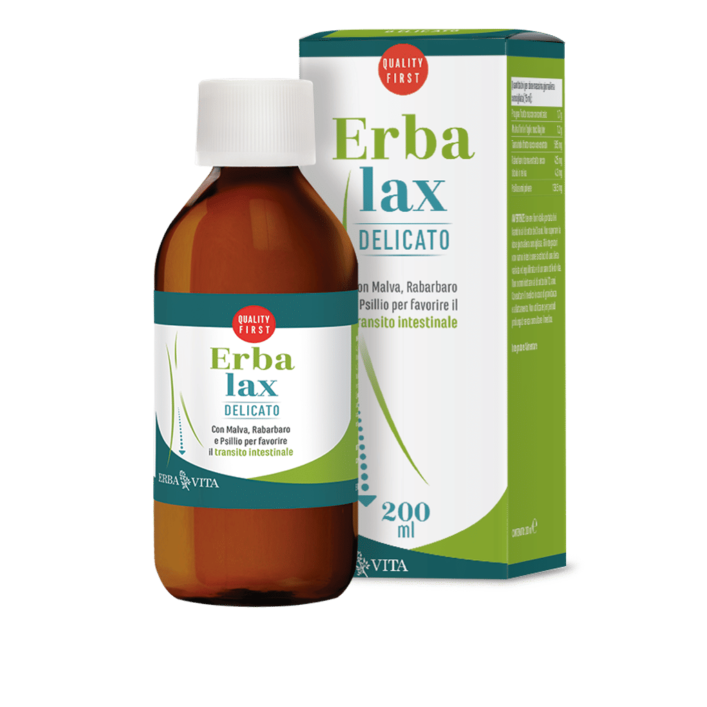 Erbalax Fluido Erba Vita per l'intestino, 200ml