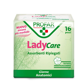 Ladycare Assorbenti Giorno Anatomico 16 Pezzi Profar