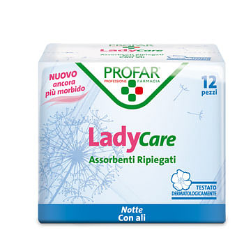 Ladycare Assorbenti Notte Ali 12 Pezzi Profar