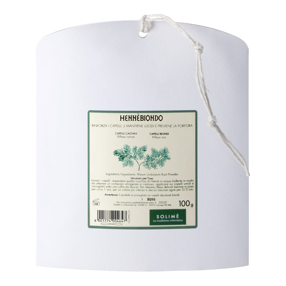 Henné Biondo 100% vegetale per capelli, 100g