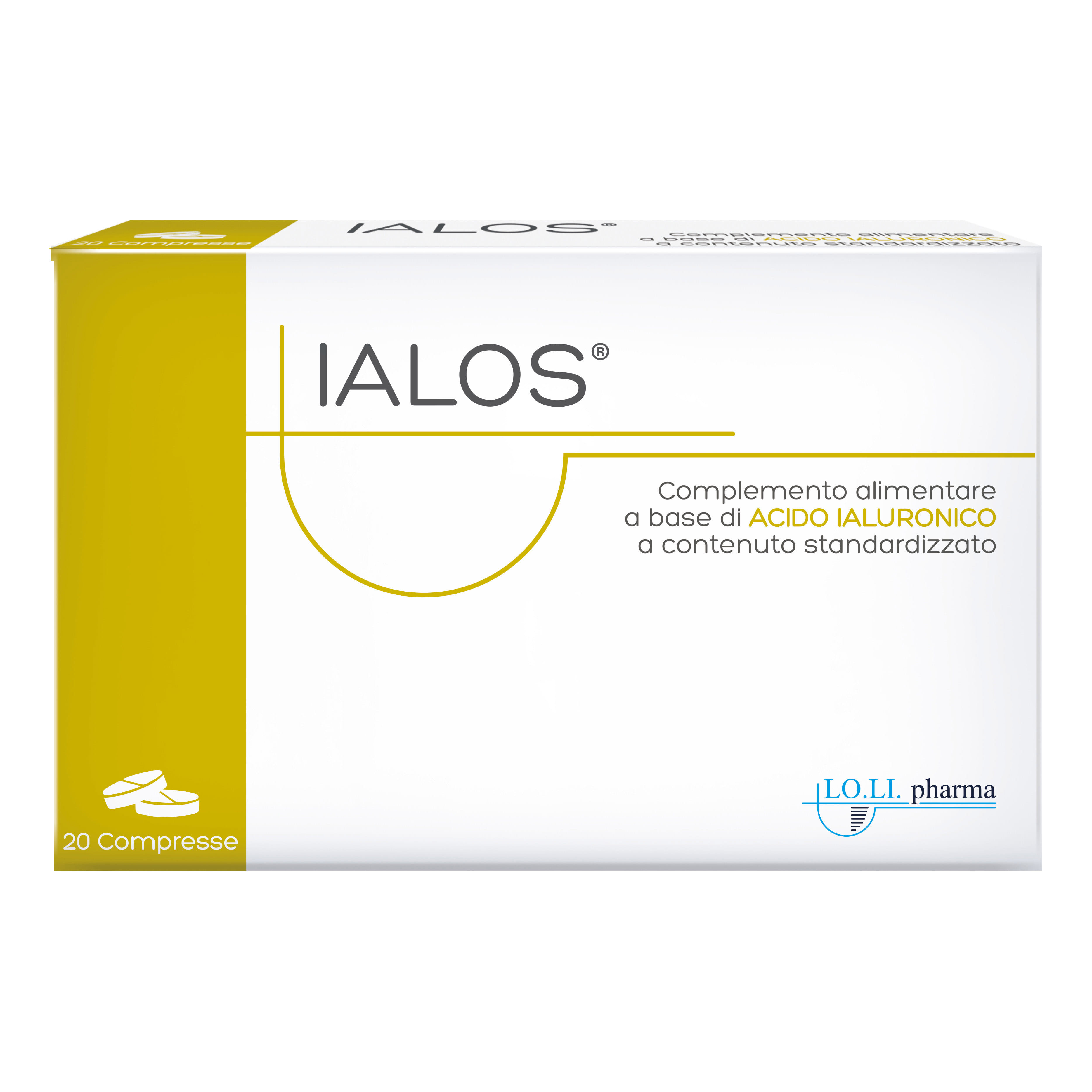 Integratore Ialos acido ialuronico 250mg, 20 compresse
