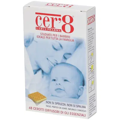 CER'8 CUSCINETTI ADESIVI ANTI ZANZARE SCATOLA DA 48 CUSCINETTI CER'8 CUSCINETTI ADESIVI ANTI ZANZARE SCATOLA DA 48 CUSCINETTI