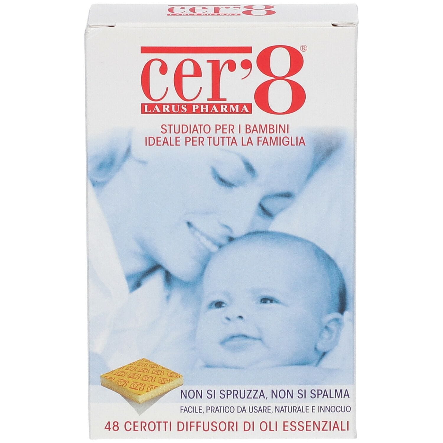 CER'8 CUSCINETTI ADESIVI ANTI ZANZARE SCATOLA DA 48 CUSCINETTI