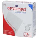 GARZA COMPRESSA IN TESSUTO NON TESSUTO CEROXMED 36X40 CM 12 PEZZI