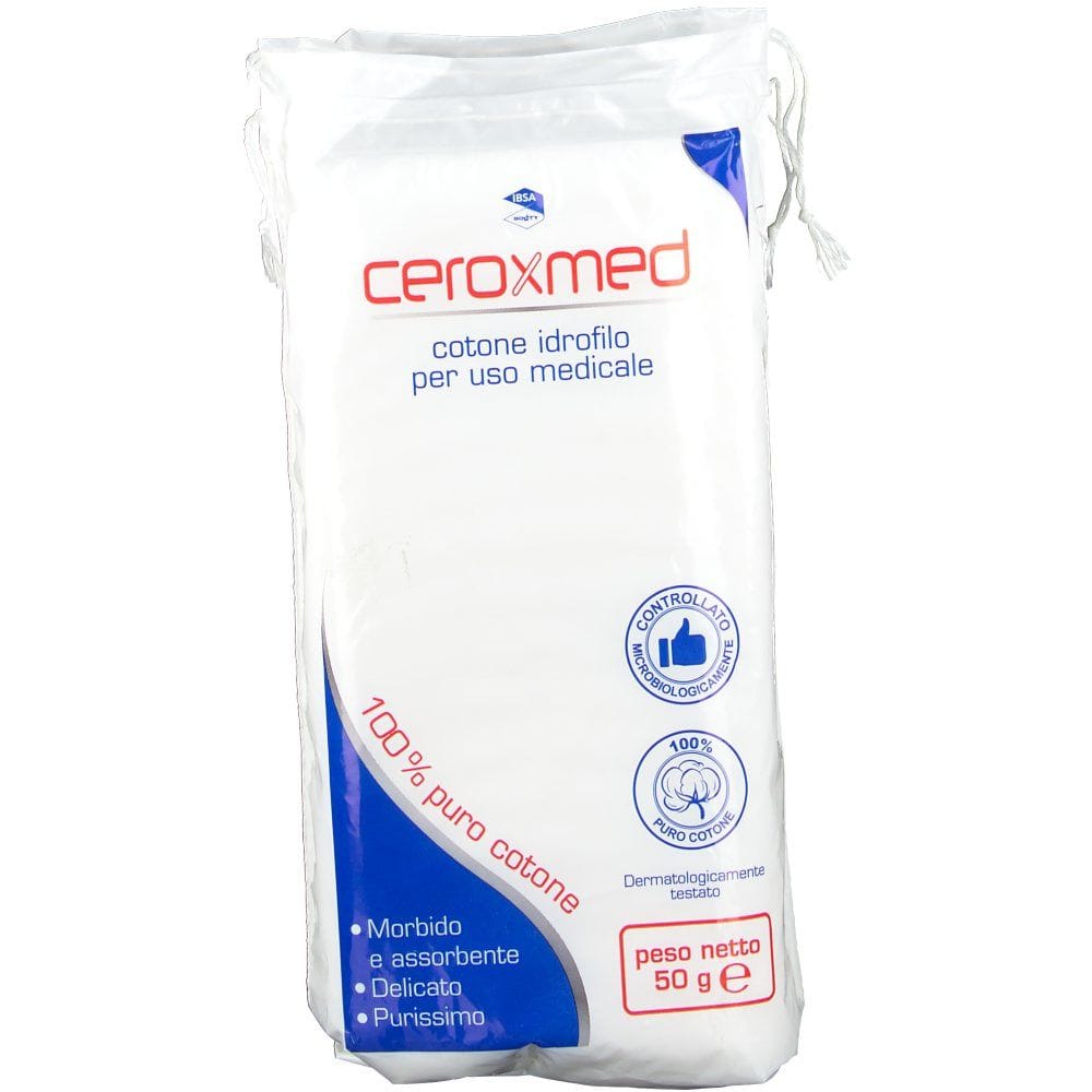 Cotone Idrofilo Ceroxmed 50g per uso sanitario e oftalmico