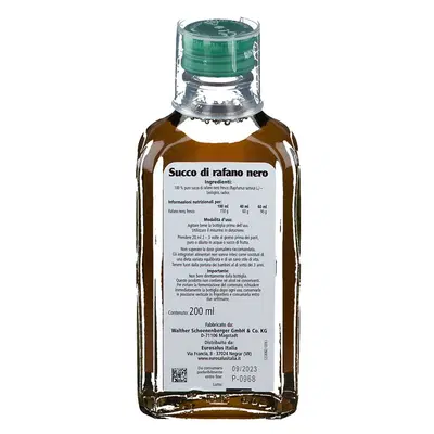 RAFANO NERO SUCCO 200 ML BIO RAFANO NERO SUCCO 200 ML BIO