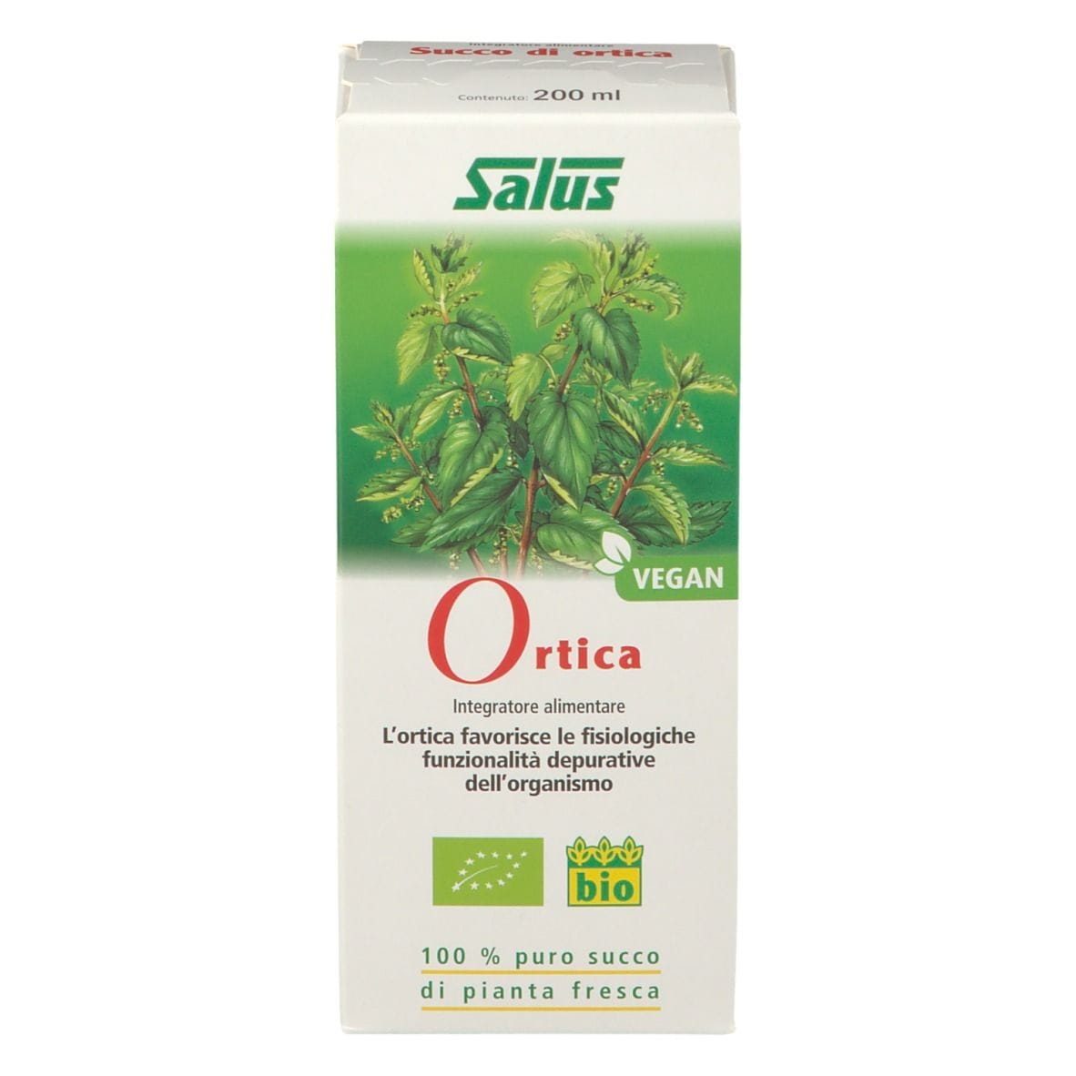 Succo di Ortica BIO Slaus per il drenaggio, 200ml