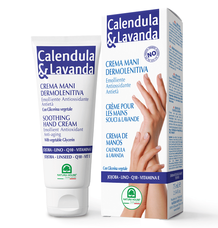 Crema mani Calendula & Lavanda dermolenitiva, 75ml