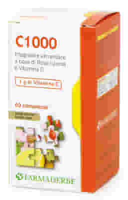 Integratore Nutra C 1000 con Rosa Canina, 60 compresse