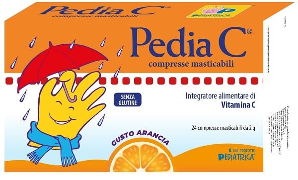 Integratore Pedia C Vitamina C Arancia, 24 compresse