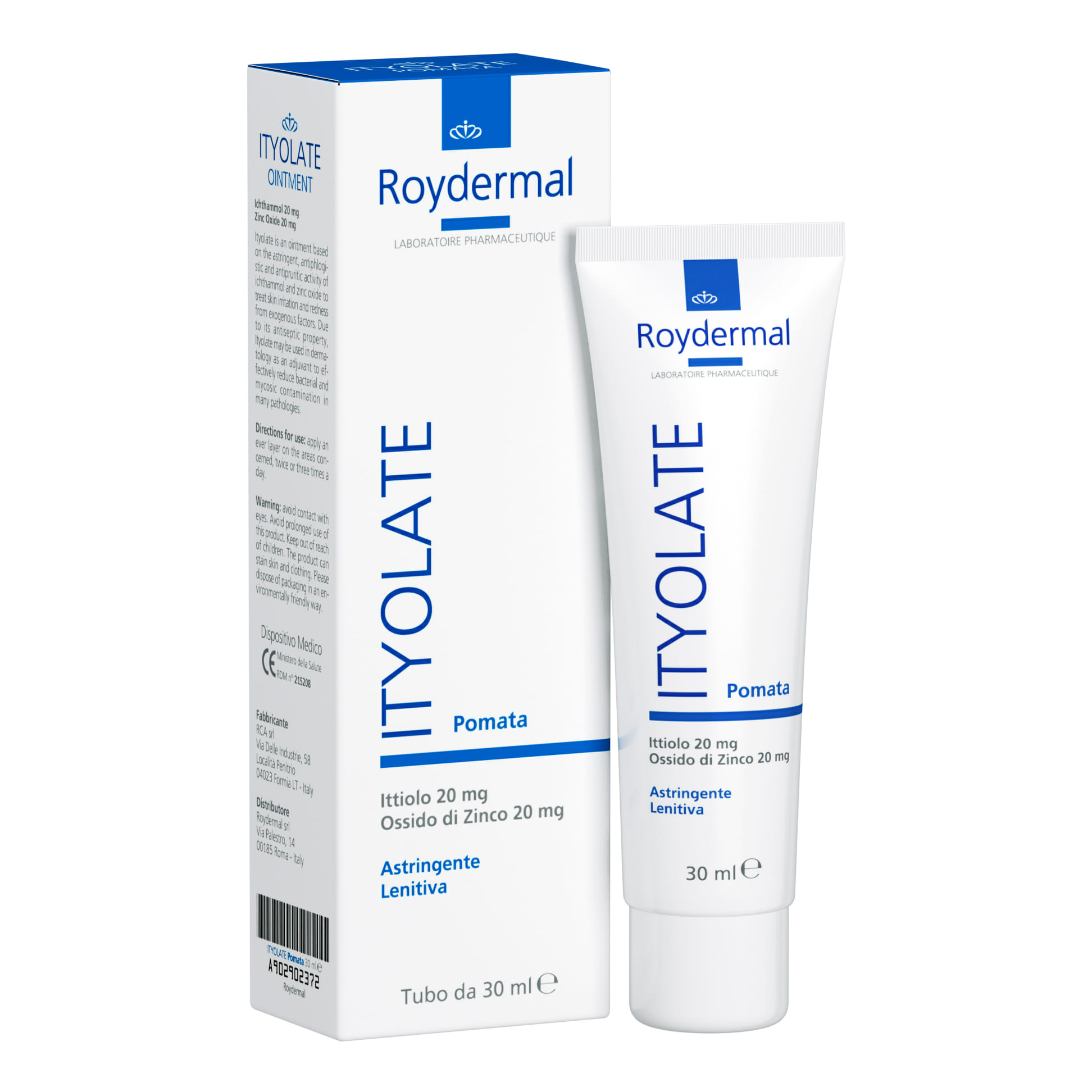 Pomata Ityolate Ittiolo e Zinco antirossore, 30ml