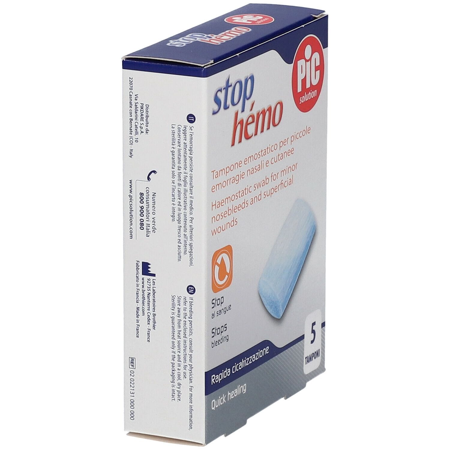 TAMPONE EMOSTATICO STERILE STOP HEMO 5BUSTE