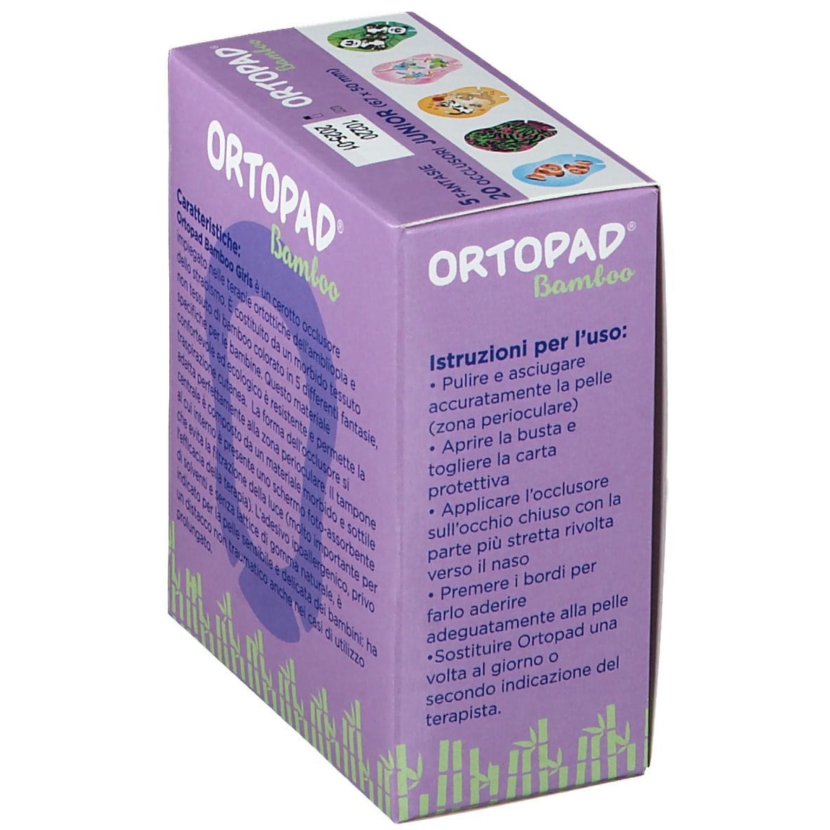 Cerotto oculare Ortopad Girls Junior per ortottica, 20 pz