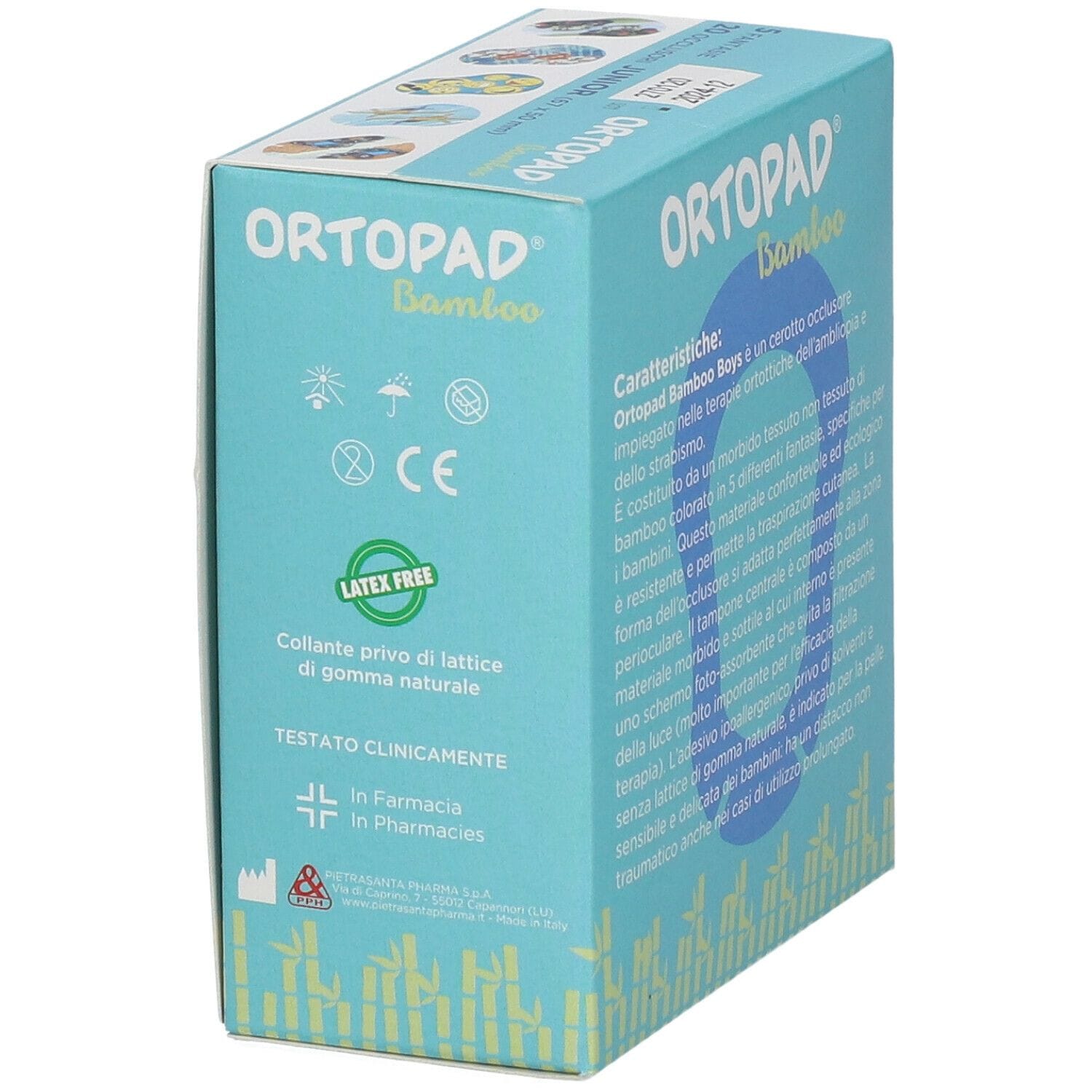 CEROTTO OCULARE PER ORTOTTICA ORTOPAD BOYS 5X6,7 CM 20 PEZZI