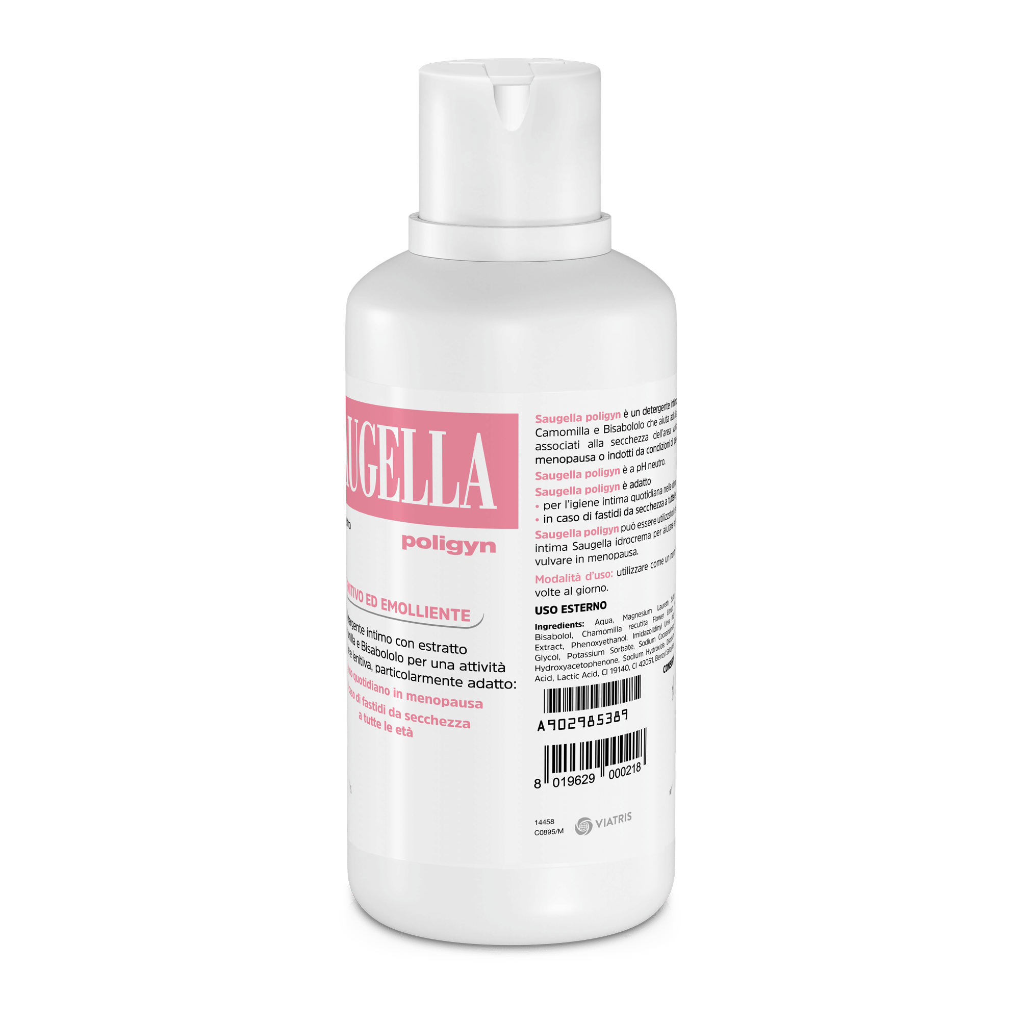 SAUGELLA POLIGYN 50+ DETERGENTE INTIMO LENITIVO ED EMOLLIENTE 500 ML