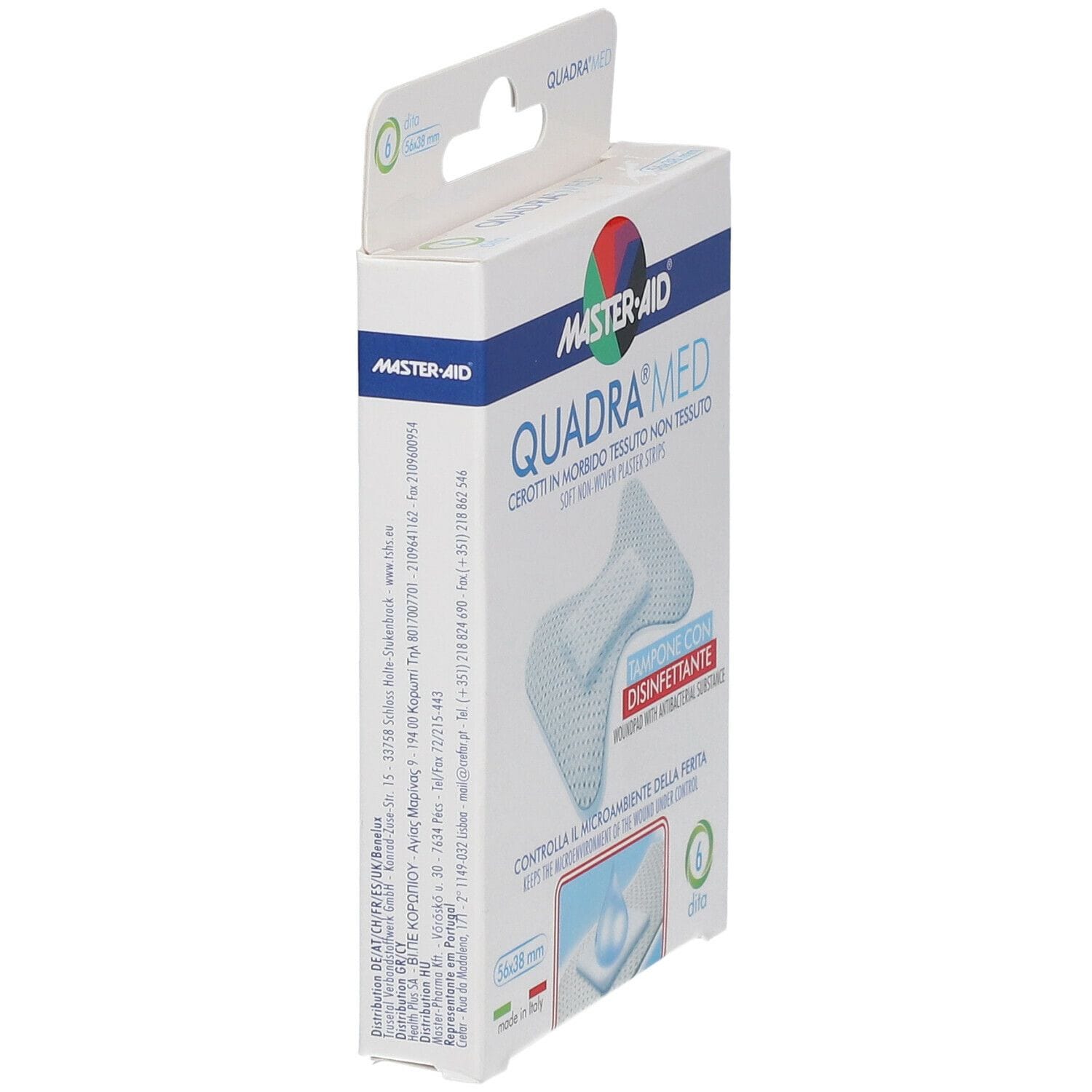 Cerotto ipoallergenico Master-Aid Quadra Med per le dita, 6 pz