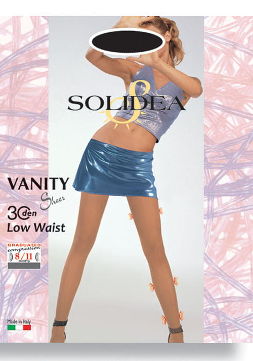 Vanity 30 Sheer Collant Vita Bassa Nero 2