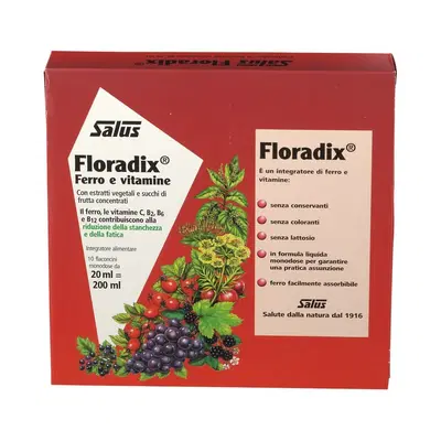 FLORADIX MONODOSE 10 FLACONCINI DA 20 ML FLORADIX MONODOSE 10 FLACONCINI DA 20 ML