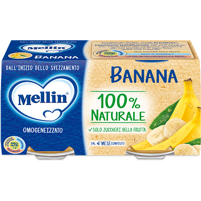 MELLIN OMOGENEIZZATO BANANA 100 G 2 PEZZI