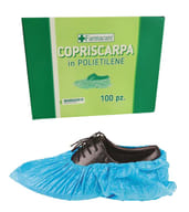 Copriscarpe monouso usa e getta in PE, confezione 100 pezzi