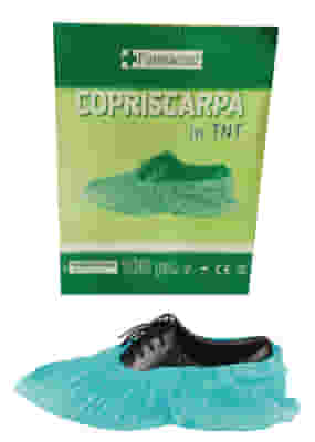 Copriscarpe monouso in TNT antiscivolo, confezione 100 pezzi