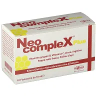 Integratore Neocomplex PLUS con vitamine B, C e zinco, 10 flaconcini
