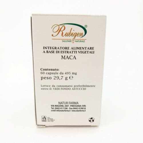 Integratore Rubigen Maca per il tono energetico, 60 capsule