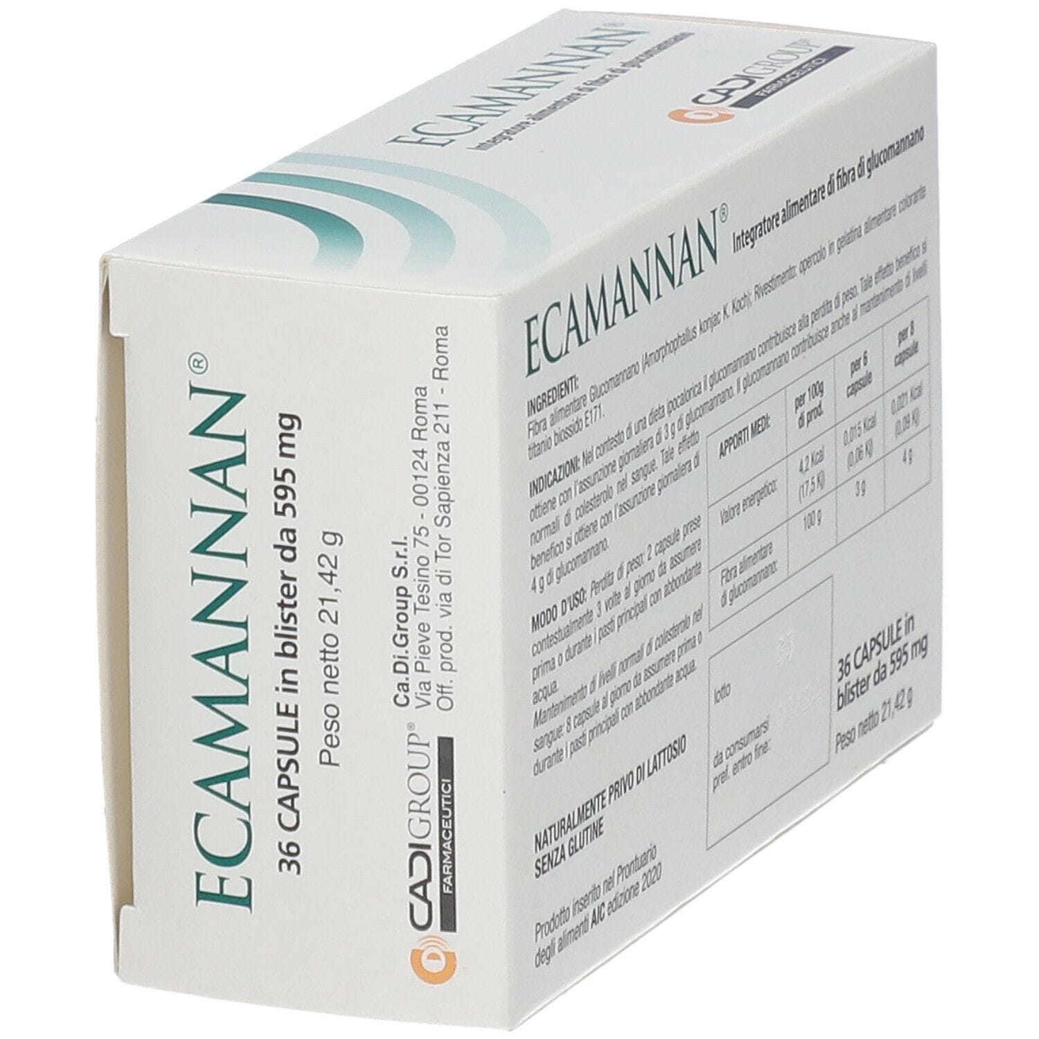 ECAMANNAN 36 CAPSULE 500 MG