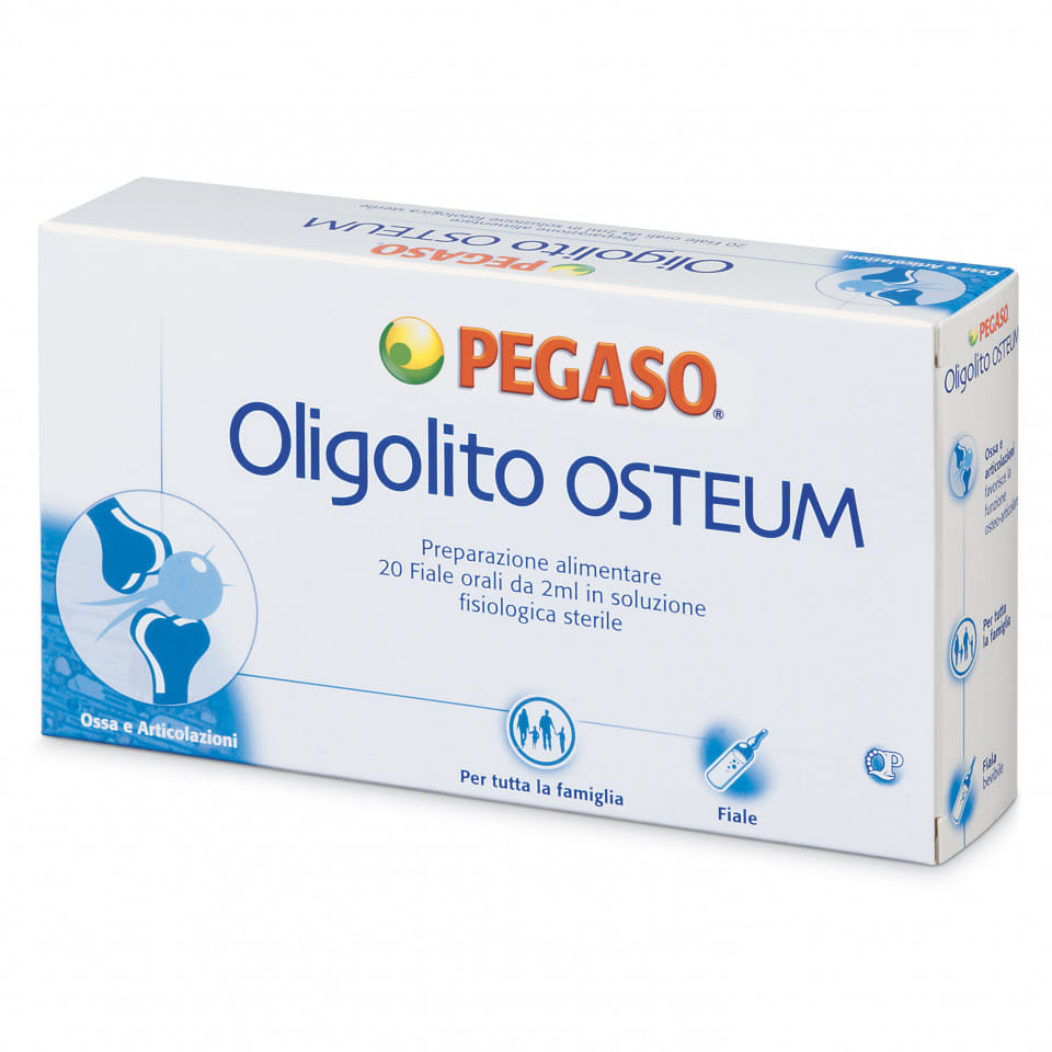 Integratore Oligolito Osteum con calcio, 20 fiale da 2ml