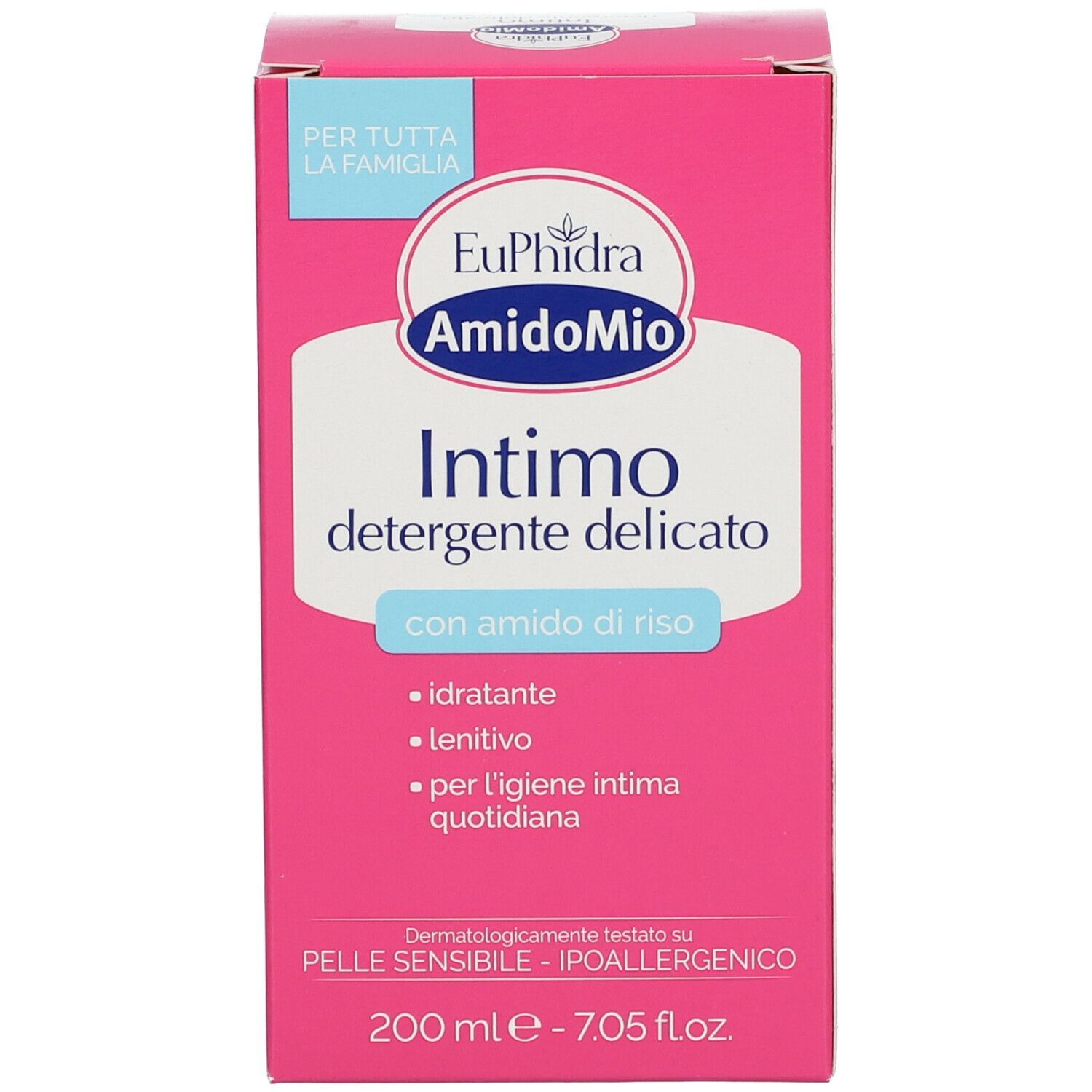 EUPHIDRA AMIDOMIO INTIMO DETERGENTE DELICATO AMIDO DI RISO NUTRIENTE E LENITIVO 200 ML