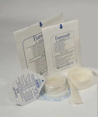 MEDICAZIONE DI ALGINATO DI CALCIO IN COMPRESSA DI GARZA MISURA 10X10CM EUROSORB 10 PEZZI MEDICAZIONE DI ALGINATO DI CALCIO IN COMPRESSA DI GARZA MISURA 10X10CM EUROSORB 10 PEZZI