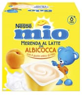 Nestlé Mio Merenda al Latte e Albicocca 4 vasetti da 100g