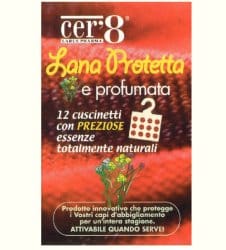 Cer'8 Lana Protetta Prof, 12 cuscinetti anti-tarme