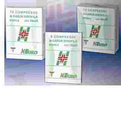 GARZA COMPRESSA STERILE CURAMED 12/8 18X40CM 12 PEZZI