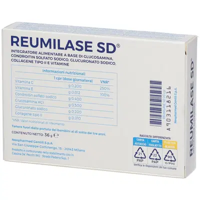 REUMILASE SD 20 COMPRESSE REUMILASE SD 20 COMPRESSE
