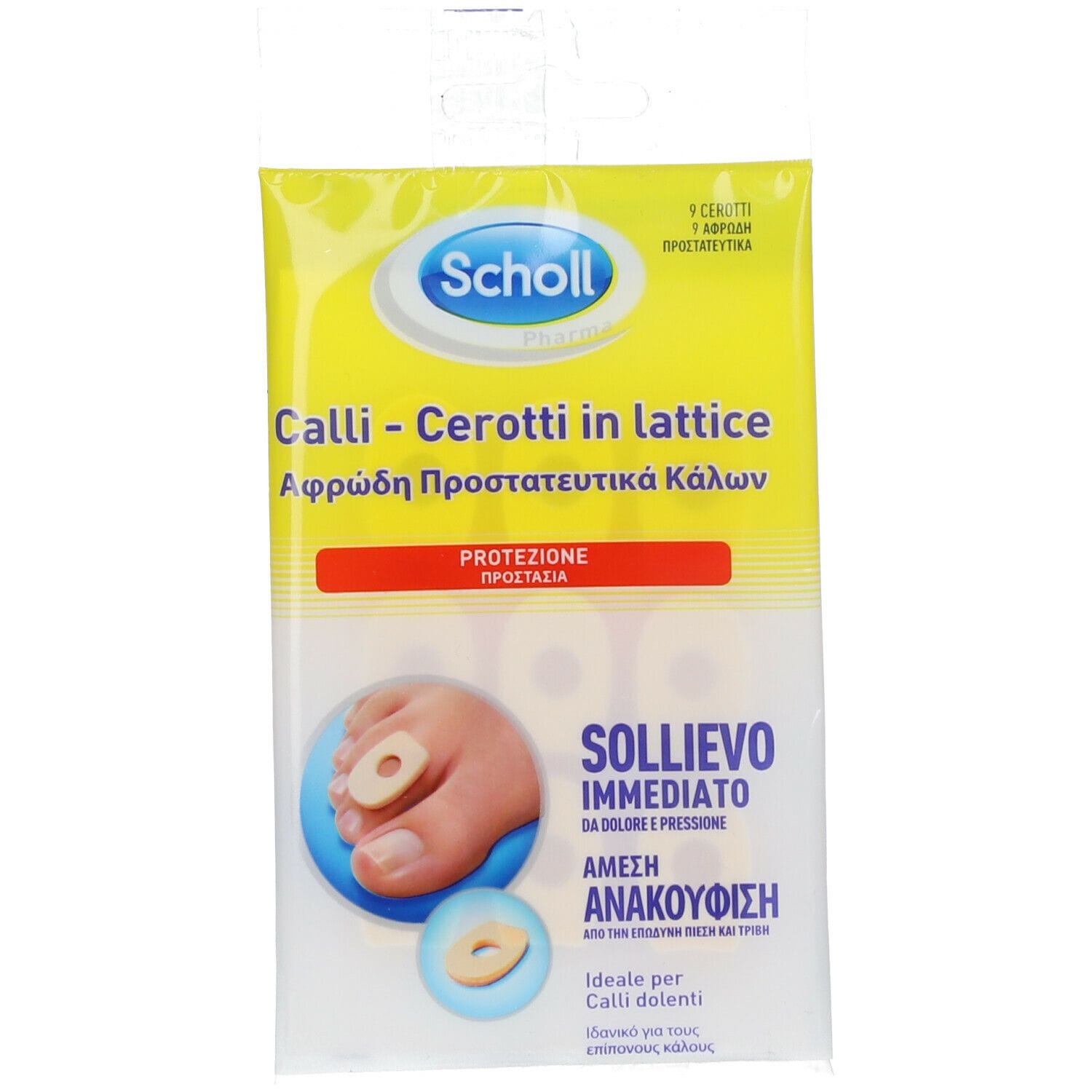 Cerotto Protettivo Per Calli Scholl In Lattice 9 Pezzi