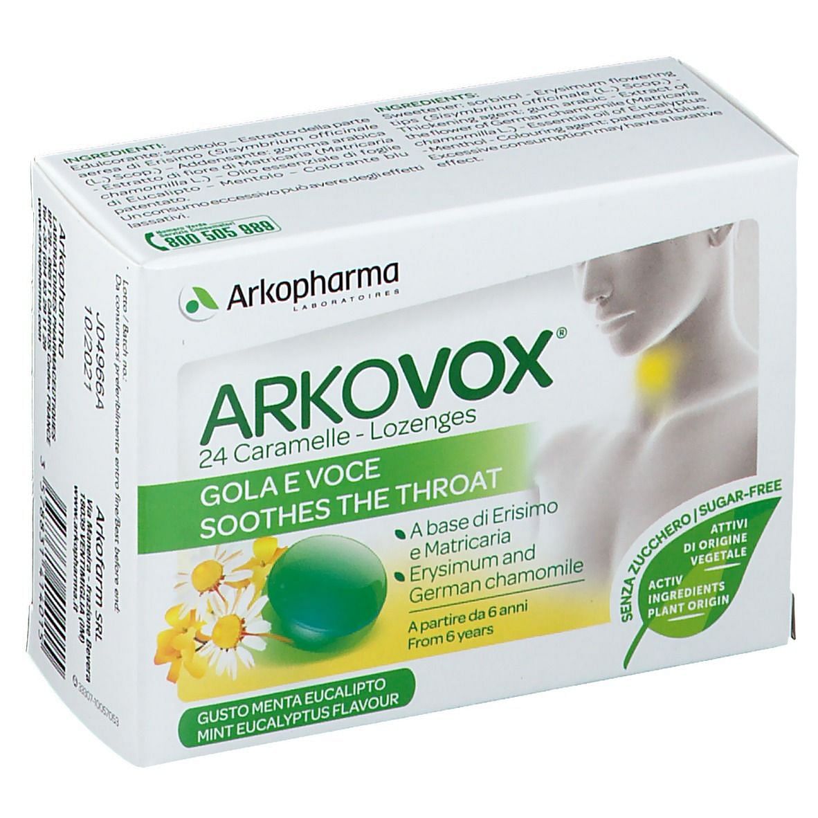 Arkovox Menta/Eucalipto 24 Caramelle