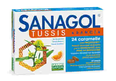 SANAGOL TUSSIS ARANCIA 24 CARAMELLE