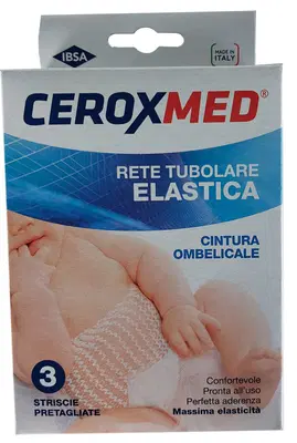 CEROXMED RETE TUBOLARE CAL 5,5 CINTURA OMBELICALE 45 CM 3 PEZZI CEROXMED RETE TUBOLARE CAL 5,5 CINTURA OMBELICALE 45 CM 3 PEZZI
