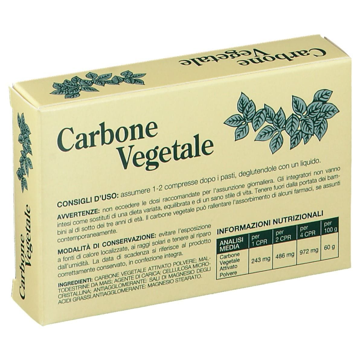 Integratore Carbone Vegetale Marco Viti, 25 compresse