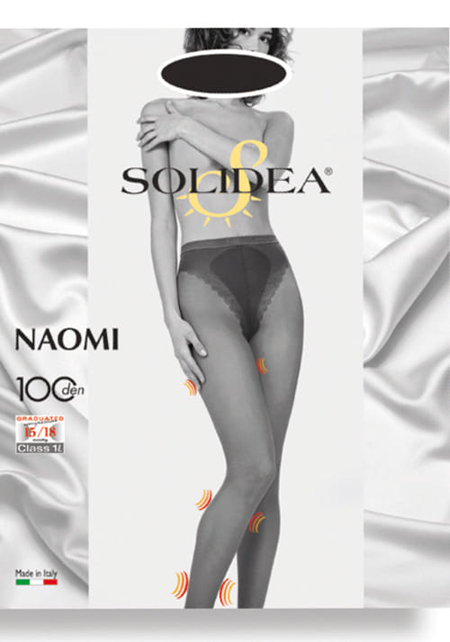 Collant Solidea Venere 100 den compressione graduata, taglia 4L