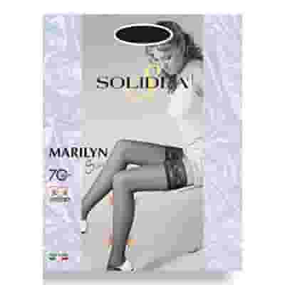 Calza autoreggente Solidea Marilyn 70 Sheer glacé, 12/15 mmHg
