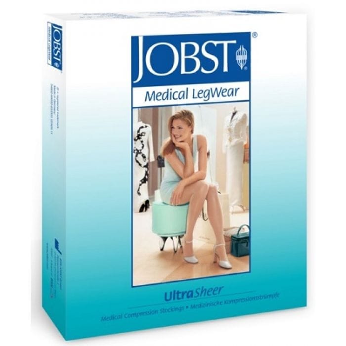 Calza Compressiva Jobst Ultrasheer 15 20 Mmhg Collant Elast Appl Noir4 Articolo 751150000900