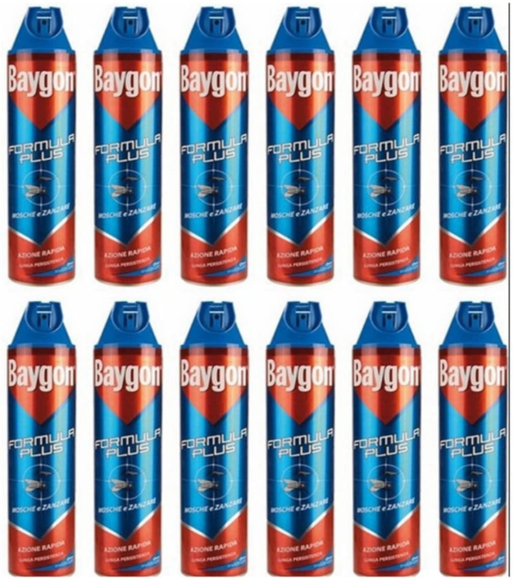 Insetticida Baygon PLUS mosche e zanzare spray 400ml