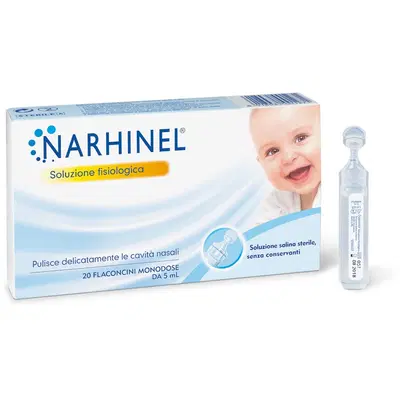 SOLUZIONE FISIOLOGICA PER ASPIRATORE NASALE NARHINEL 20 FIALE DA 5ML SOLUZIONE FISIOLOGICA PER ASPIRATORE NASALE NARHINEL 20 FIALE DA 5ML