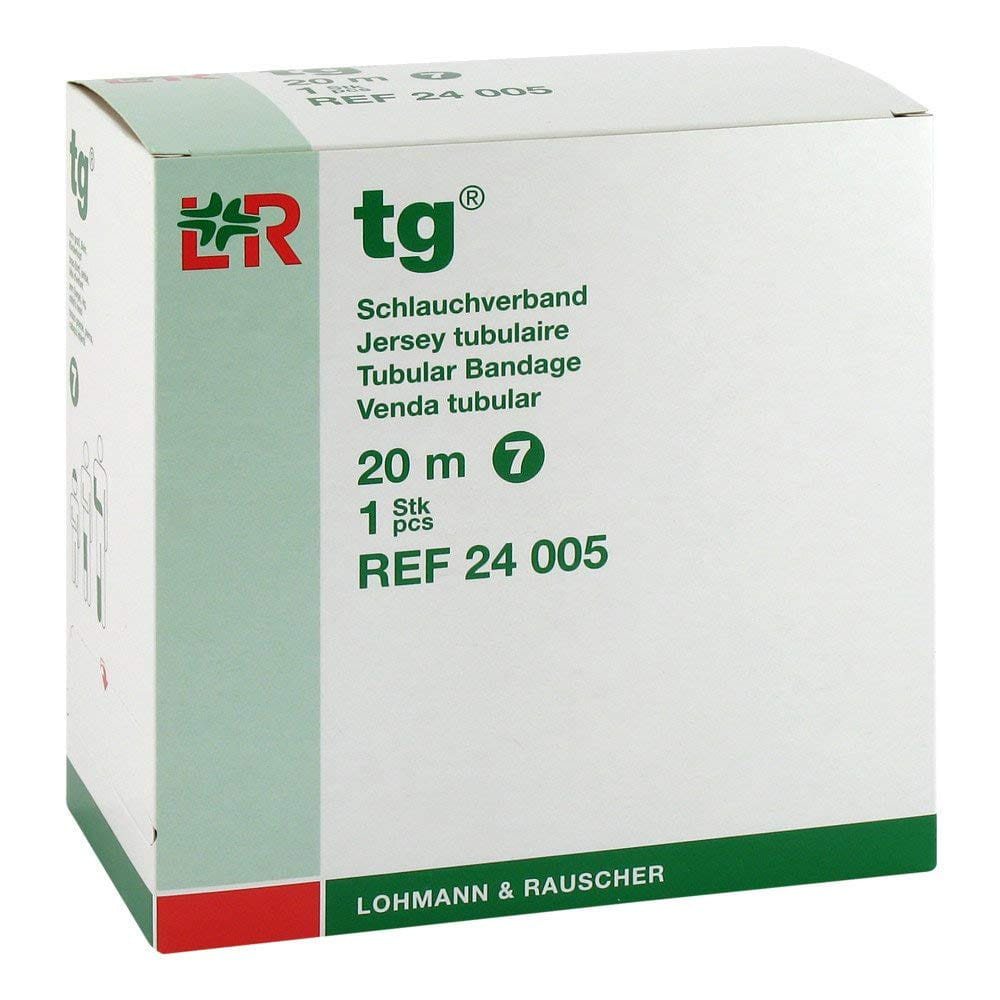 MAGLIA TUBOLARE PER FISSAGGIO MEDICAZIONI TAGLIA 7 PER COSCIA/BRACCIO STECCATO LARGHEZZA 7CM LUNGHEZZA 20M 1 ROTOLO