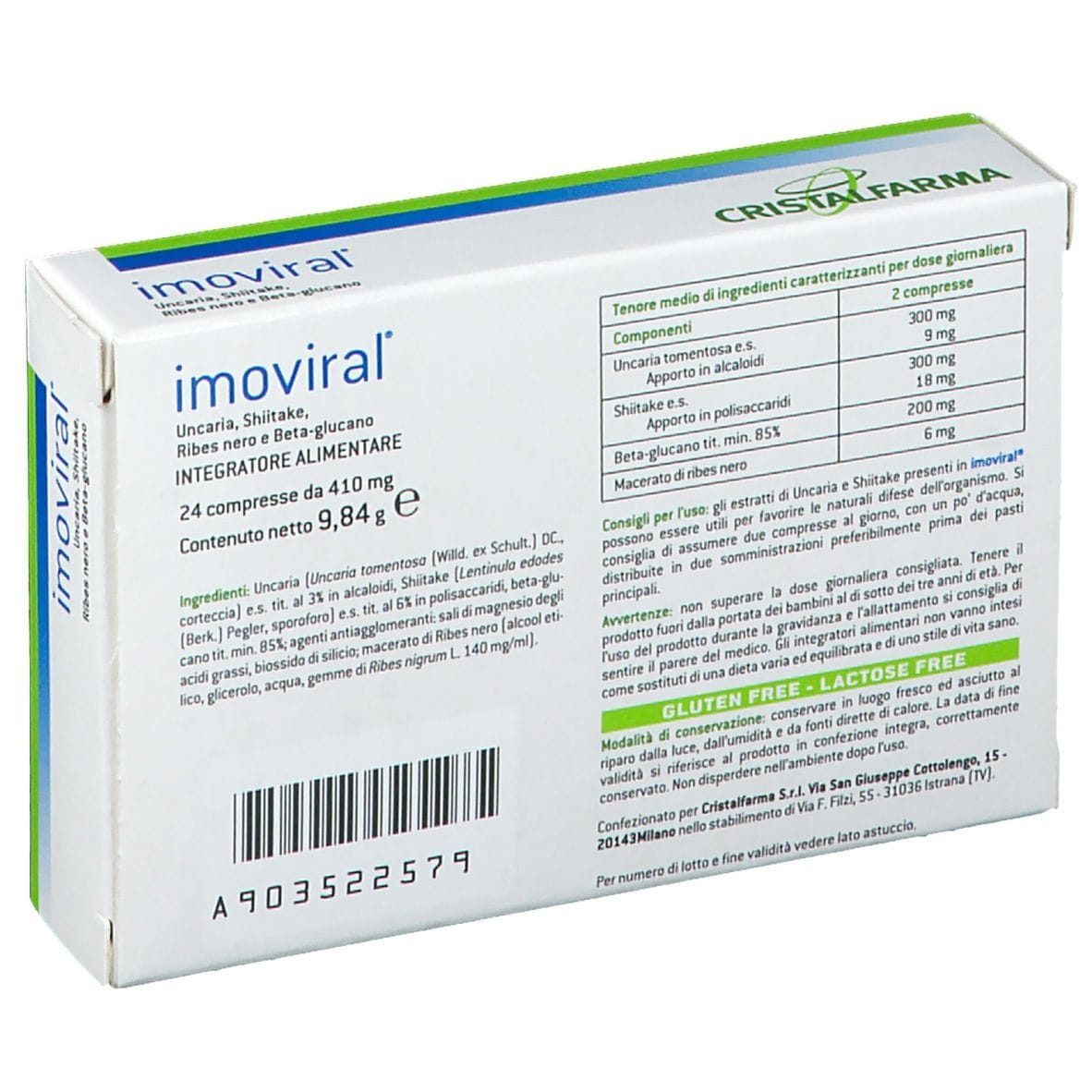 IMOVIRAL 24 COMPRESSE DA 500 MG